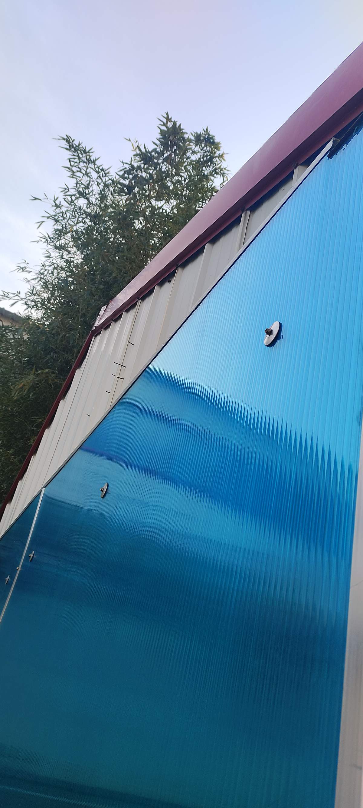 PC阳光板厂房采光屋顶外观