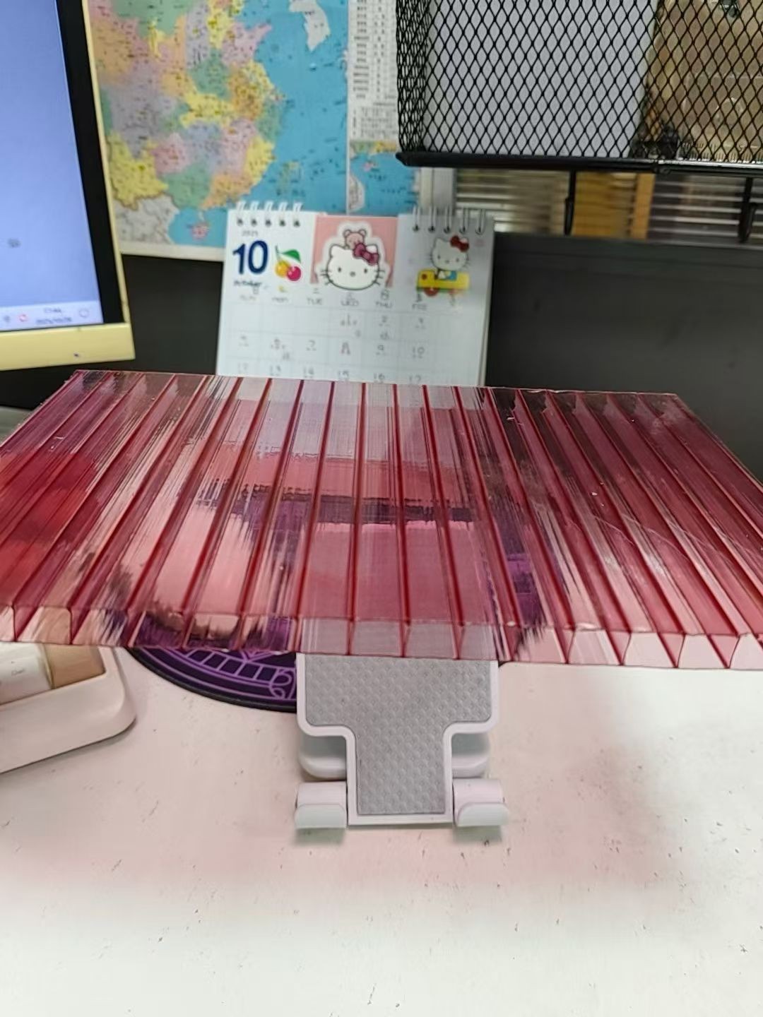 红色双层PC阳光板展示